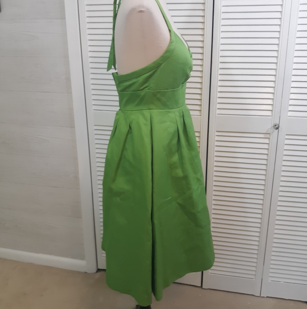 J. Crew cotton aline halter dress sz 0 *U - Picture 5 of 7